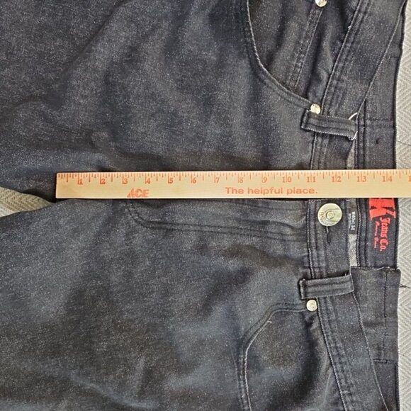 RK Jeans Co Premium Denim Jeans Men's W40 L34 Wide Leg Relaxed Dark EUC - Picture 5 of 12